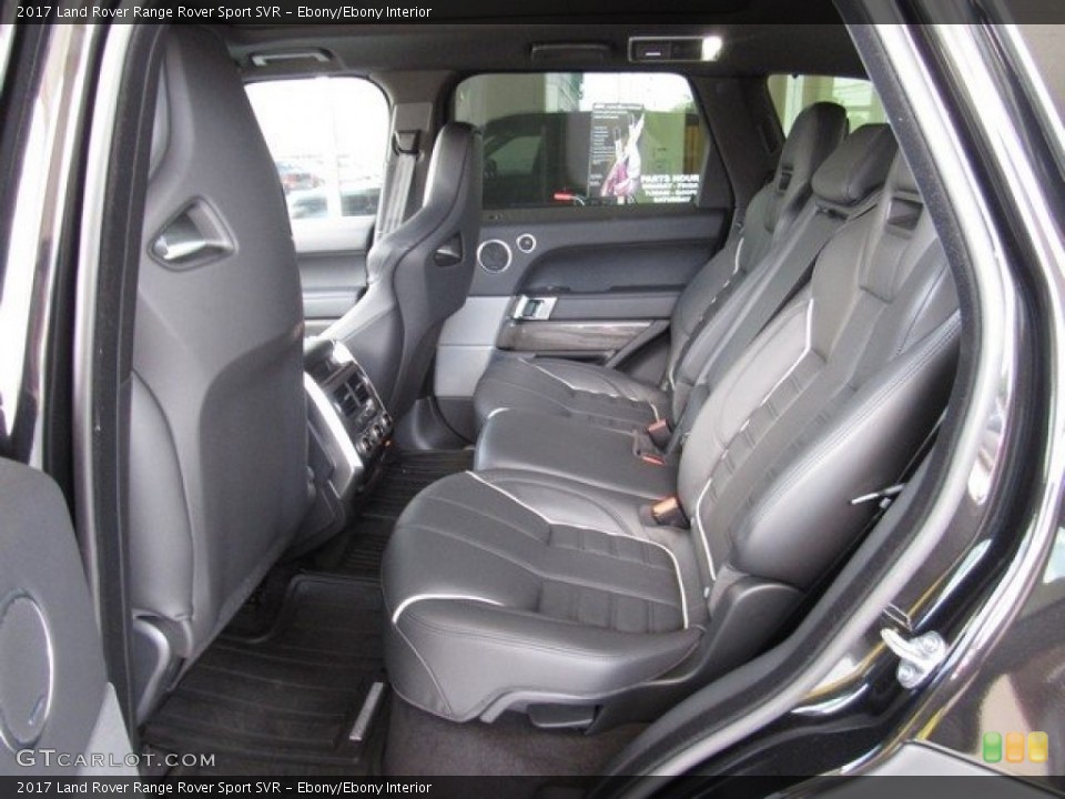 Ebony/Ebony Interior Rear Seat for the 2017 Land Rover Range Rover Sport SVR #128369935