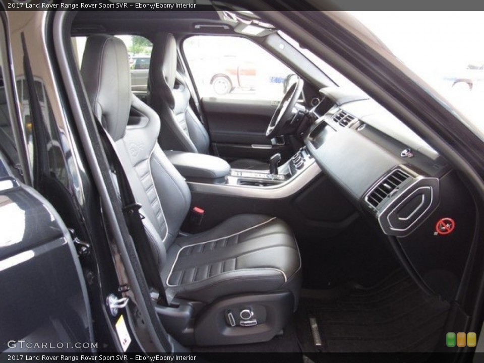 Ebony/Ebony Interior Front Seat for the 2017 Land Rover Range Rover Sport SVR #128370196