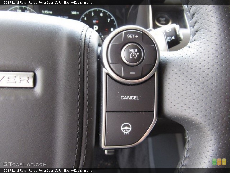 Ebony/Ebony Interior Steering Wheel for the 2017 Land Rover Range Rover Sport SVR #128370358
