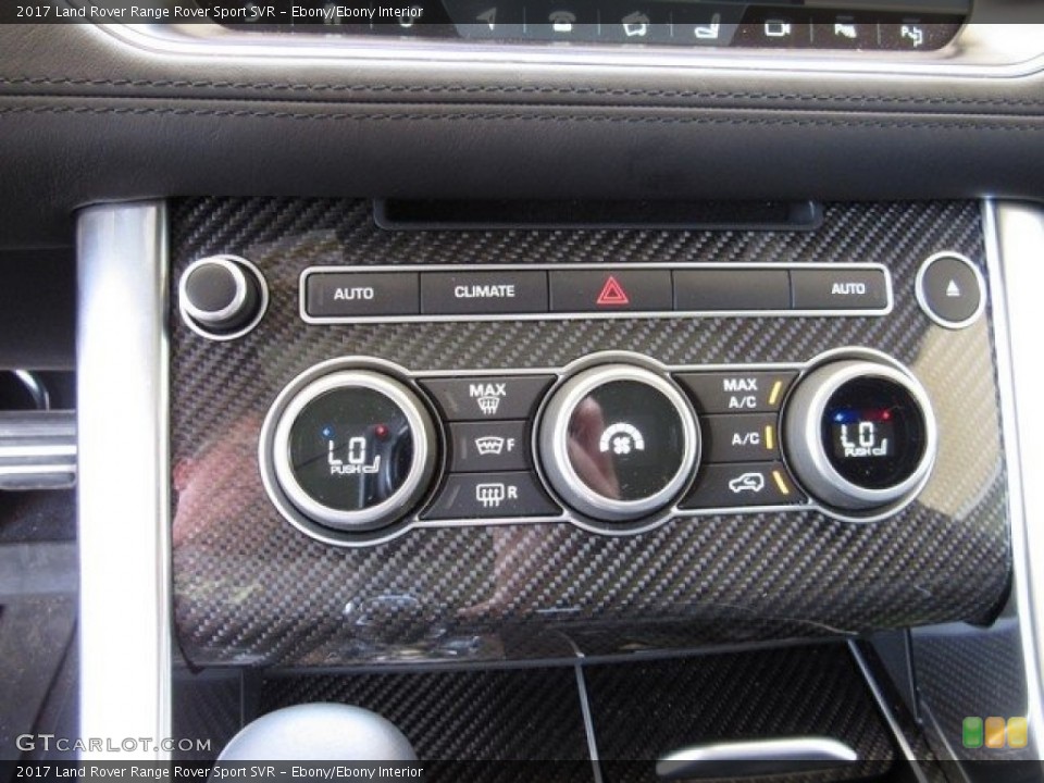 Ebony/Ebony Interior Controls for the 2017 Land Rover Range Rover Sport SVR #128370445