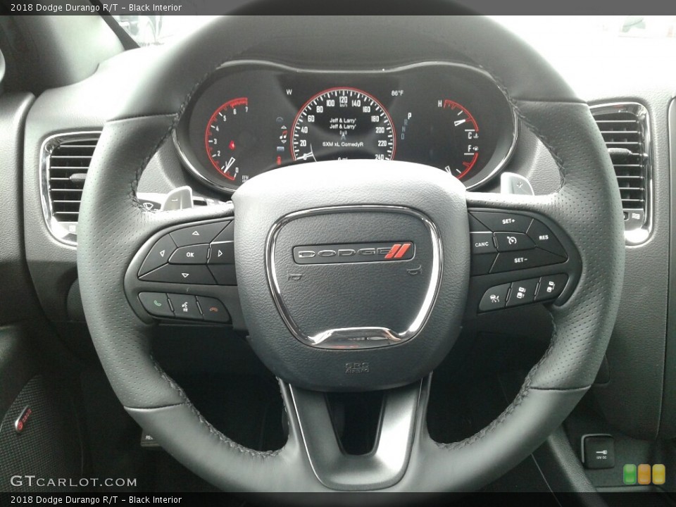 Black Interior Steering Wheel for the 2018 Dodge Durango R/T #128373766
