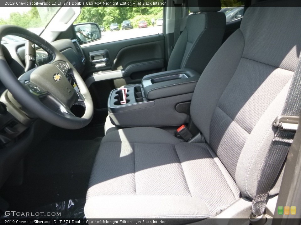 Jet Black Interior Photo for the 2019 Chevrolet Silverado LD LT Z71 Double Cab 4x4 Midnight Edition #128377981