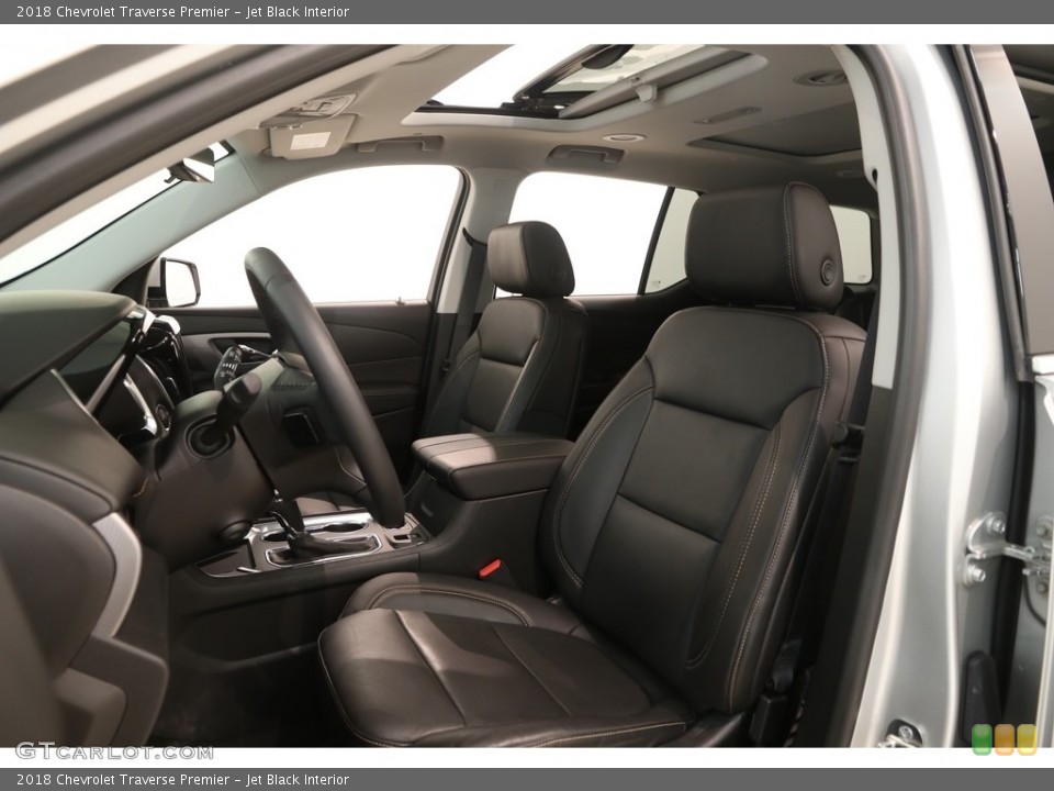 Jet Black Interior Front Seat for the 2018 Chevrolet Traverse Premier #128394588