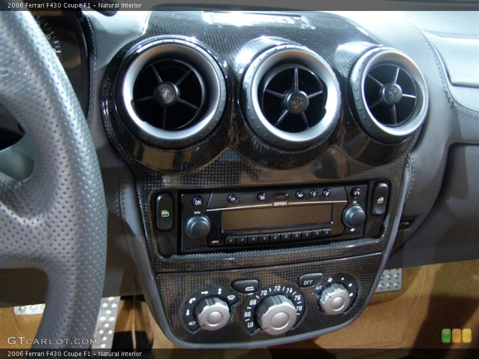 Natural Interior Controls for the 2006 Ferrari F430 Coupe F1 #128395