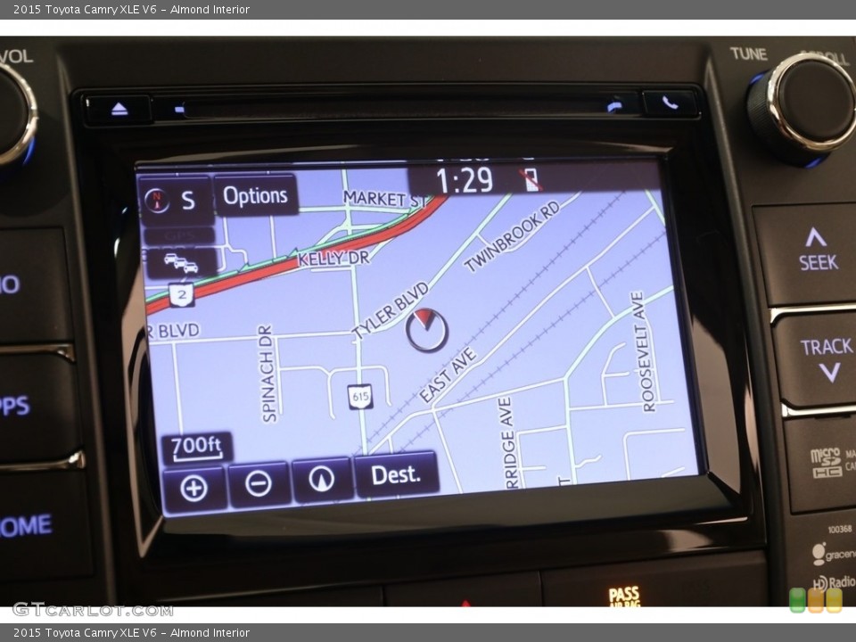 Almond Interior Navigation for the 2015 Toyota Camry XLE V6 #128401914