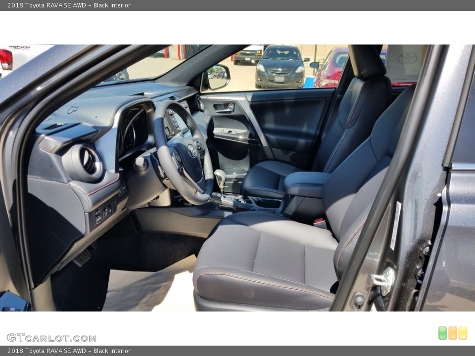 Black Interior Front Seat for the 2018 Toyota RAV4 SE AWD #128402814