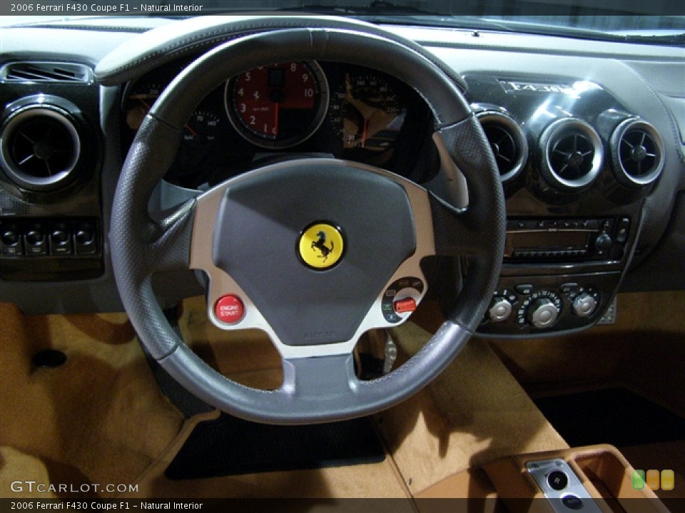 Natural Interior Steering Wheel for the 2006 Ferrari F430 Coupe F1 #128409