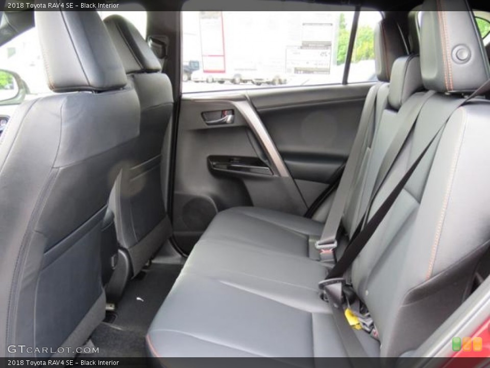 Black Interior Rear Seat for the 2018 Toyota RAV4 SE #128414425