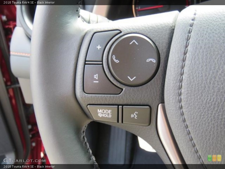 Black Interior Steering Wheel for the 2018 Toyota RAV4 SE #128414596