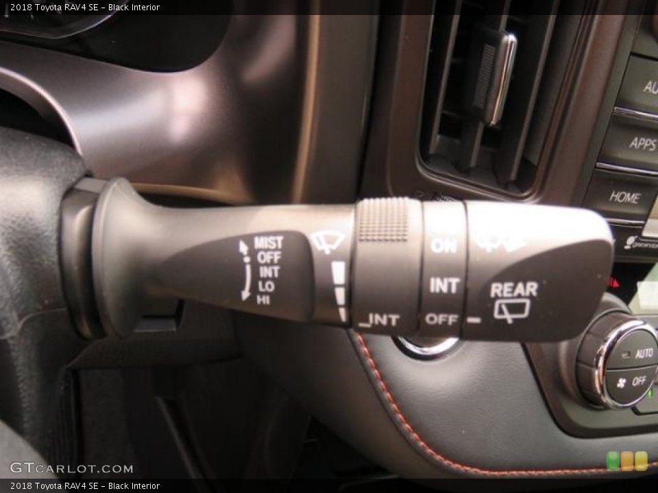 Black Interior Controls for the 2018 Toyota RAV4 SE #128414644