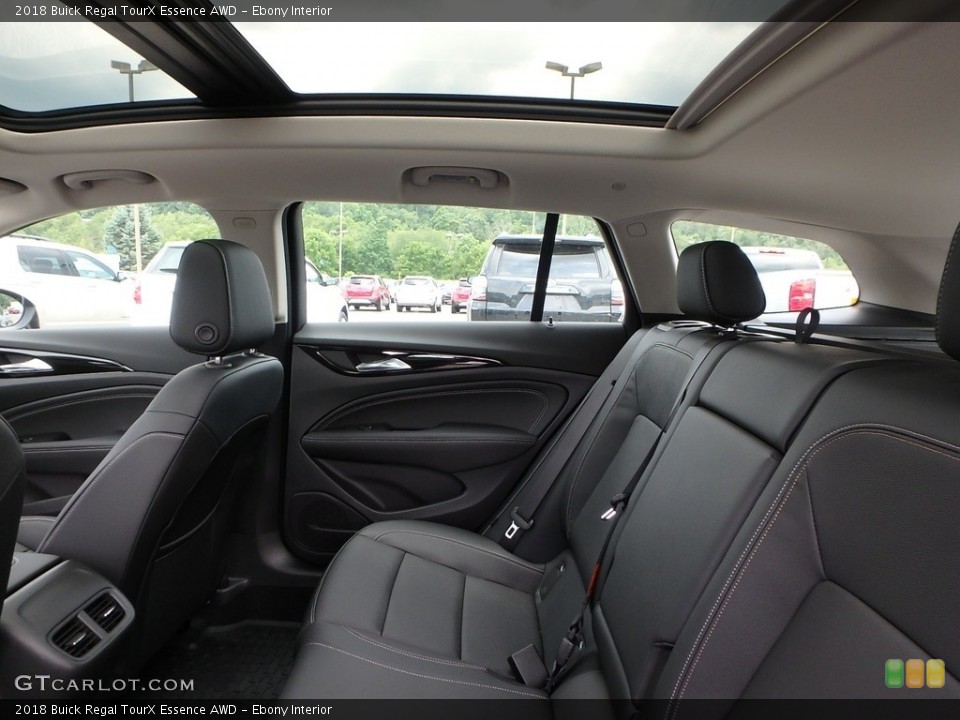 Ebony Interior Rear Seat for the 2018 Buick Regal TourX Essence AWD #128415646