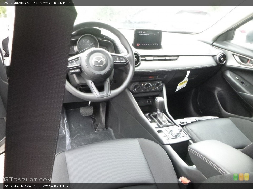 Black Interior Front Seat for the 2019 Mazda CX-3 Sport AWD #128423275