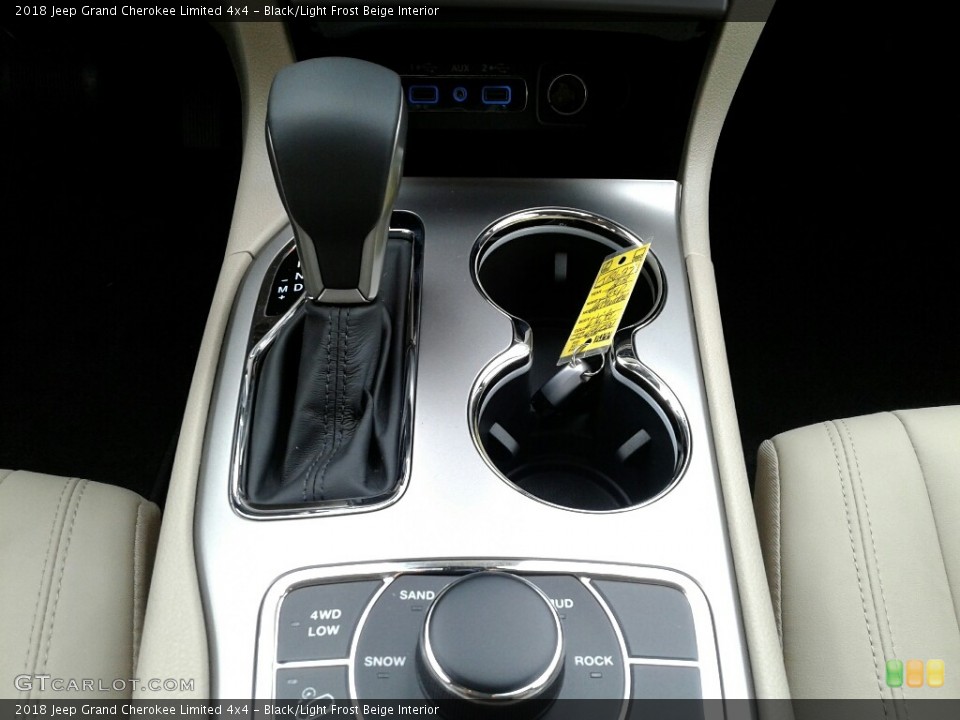 Black/Light Frost Beige Interior Transmission for the 2018 Jeep Grand Cherokee Limited 4x4 #128428564