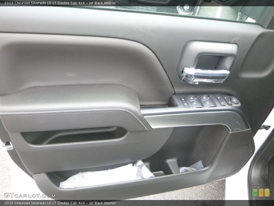 Jet Black Interior Door Panel for the 2019 Chevrolet Silverado LD LT Double Cab 4x4 #128429548