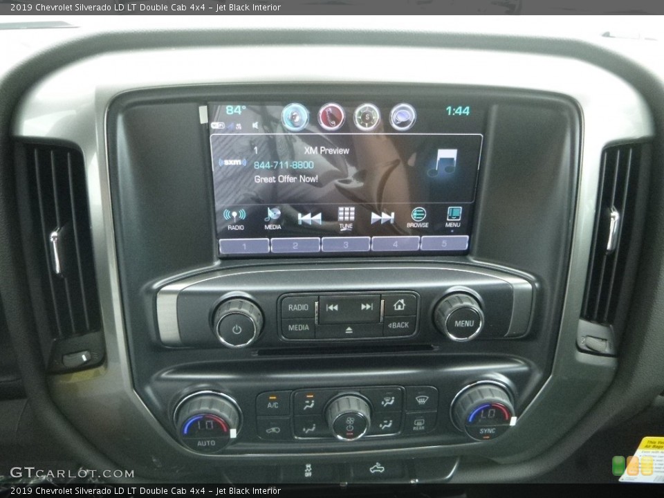 Jet Black Interior Controls for the 2019 Chevrolet Silverado LD LT Double Cab 4x4 #128429593