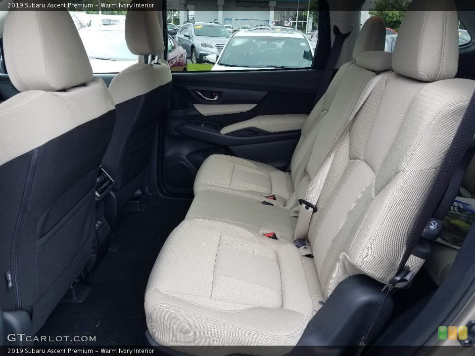 Warm Ivory Interior Rear Seat for the 2019 Subaru Ascent Premium #128432245