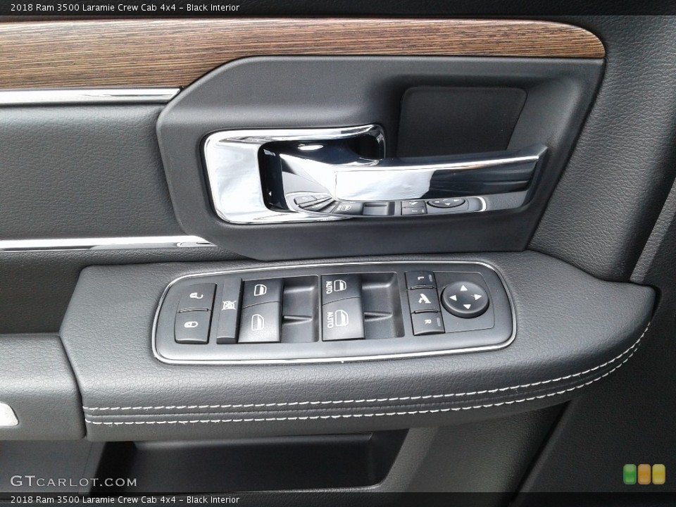 Black Interior Controls for the 2018 Ram 3500 Laramie Crew Cab 4x4 #128435449