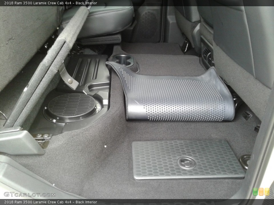 Black Interior Rear Seat for the 2018 Ram 3500 Laramie Crew Cab 4x4 #128435461