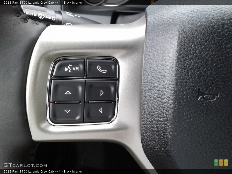 Black Interior Controls for the 2018 Ram 3500 Laramie Crew Cab 4x4 #128435473