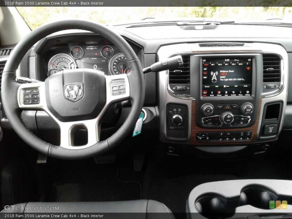 Black Interior Dashboard for the 2018 Ram 3500 Laramie Crew Cab 4x4 #128435515