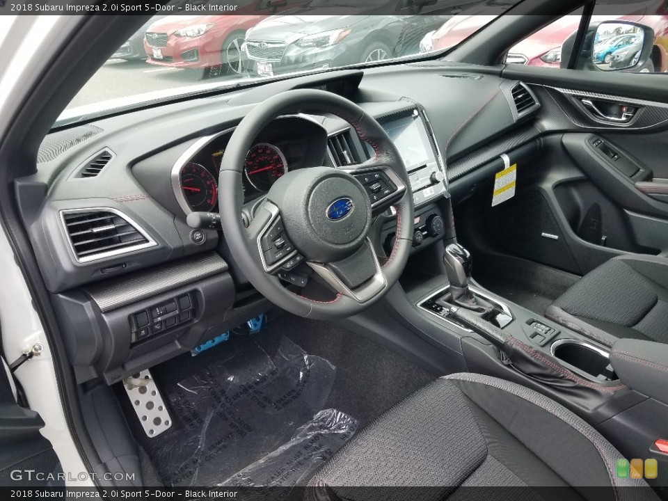 Black Interior Photo for the 2018 Subaru Impreza 2.0i Sport 5-Door #128439457