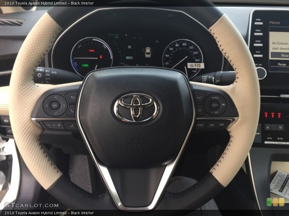 Black Interior Steering Wheel for the 2019 Toyota Avalon Hybrid Limited #128453749