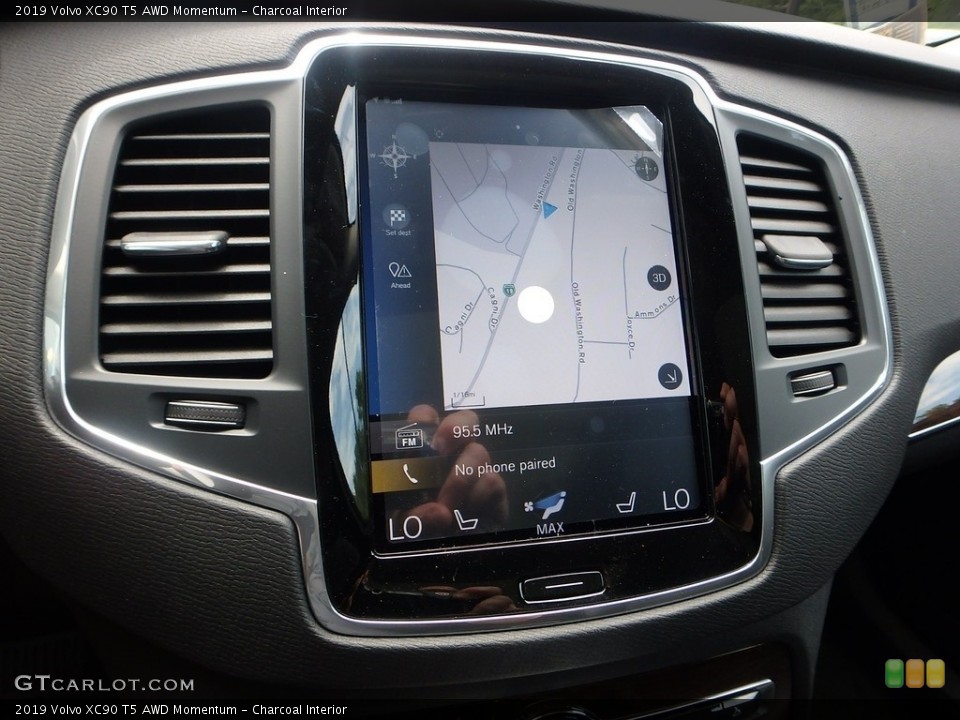 Charcoal Interior Navigation for the 2019 Volvo XC90 T5 AWD Momentum #128464667