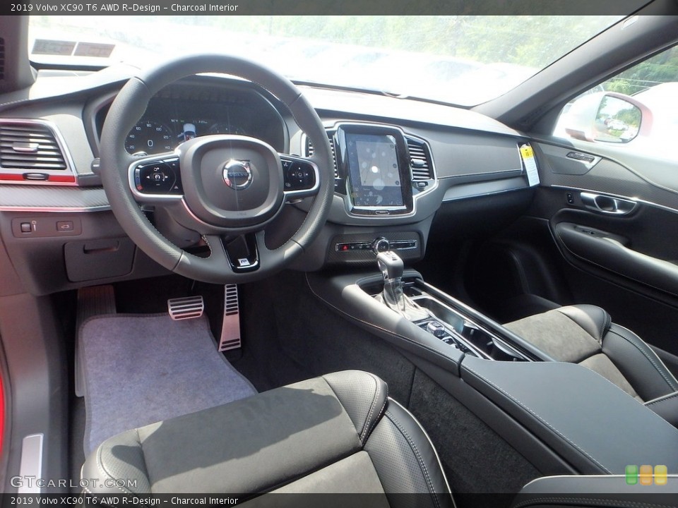 Charcoal Interior Photo for the 2019 Volvo XC90 T6 AWD R-Design #128464928