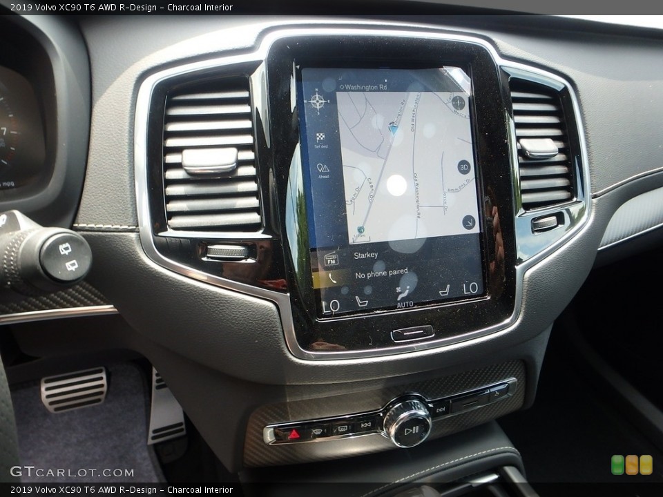 Charcoal Interior Navigation for the 2019 Volvo XC90 T6 AWD R-Design #128465021