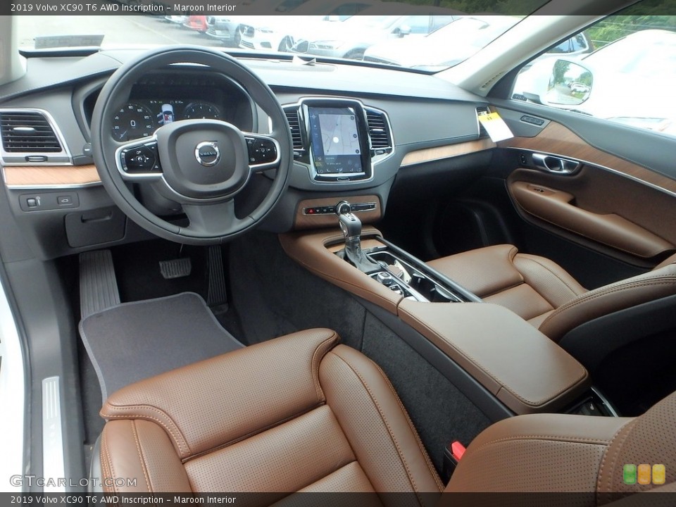Maroon Interior Photo for the 2019 Volvo XC90 T6 AWD Inscription #128466548