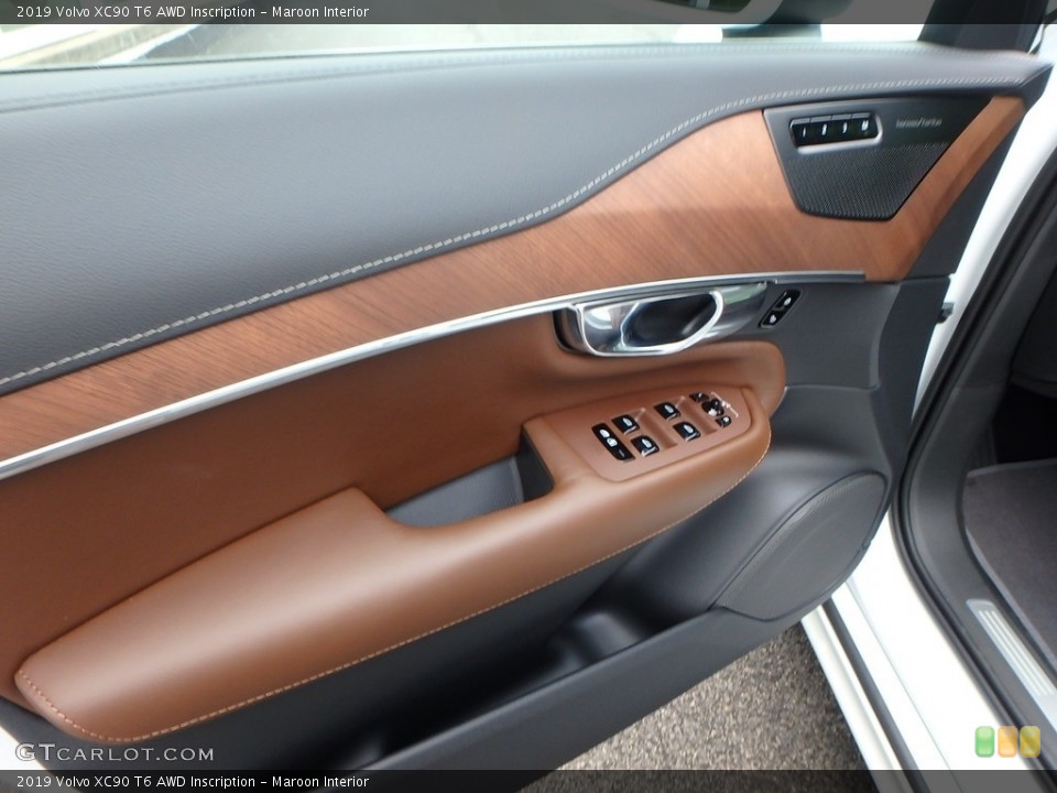 Maroon Interior Door Panel for the 2019 Volvo XC90 T6 AWD Inscription #128466584