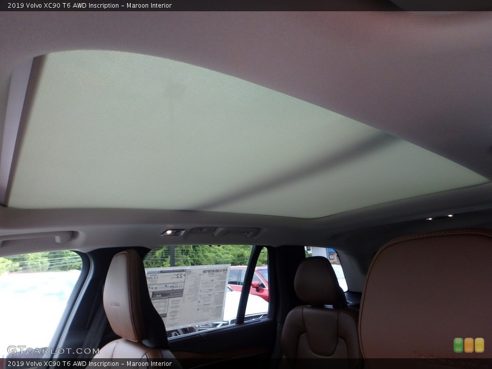 Maroon Interior Sunroof for the 2019 Volvo XC90 T6 AWD Inscription #128466647
