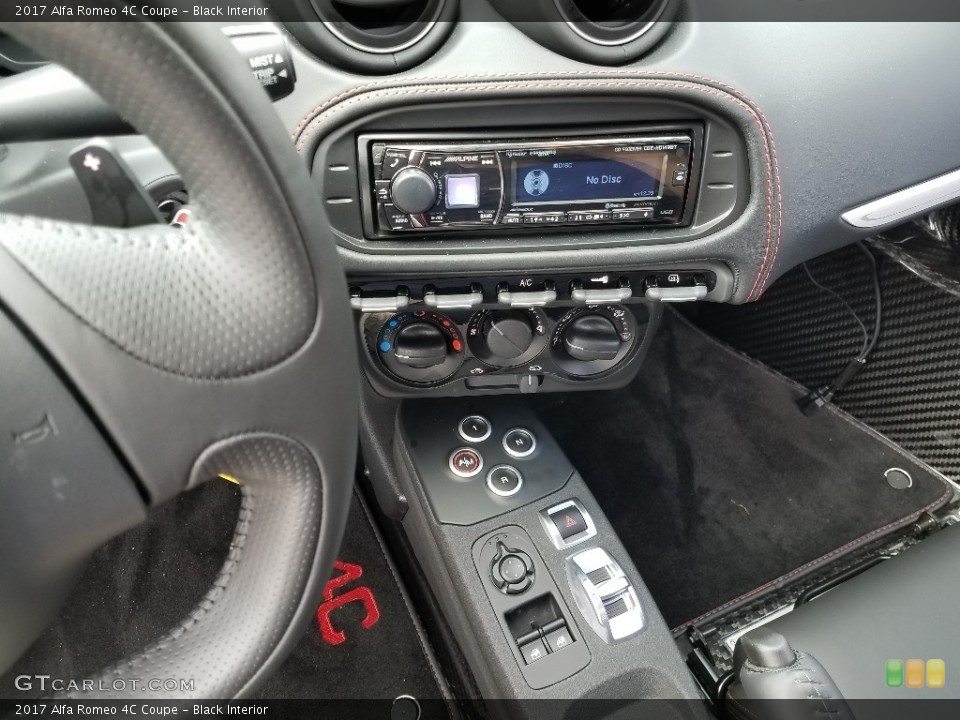 Black Interior Controls for the 2017 Alfa Romeo 4C Coupe #128485056