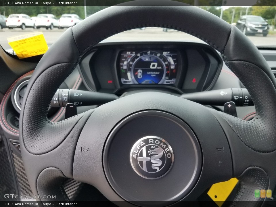 Black Interior Steering Wheel for the 2017 Alfa Romeo 4C Coupe #128485086