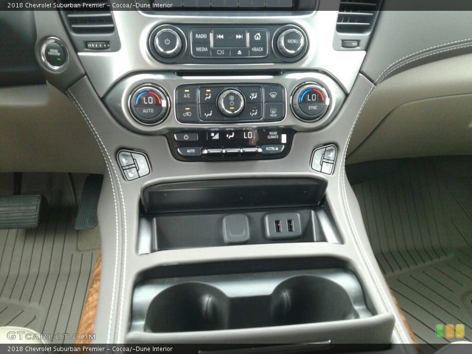 Cocoa/­Dune Interior Controls for the 2018 Chevrolet Suburban Premier #128501841
