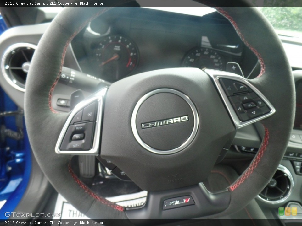 Jet Black Interior Steering Wheel for the 2018 Chevrolet Camaro ZL1 Coupe #128505951