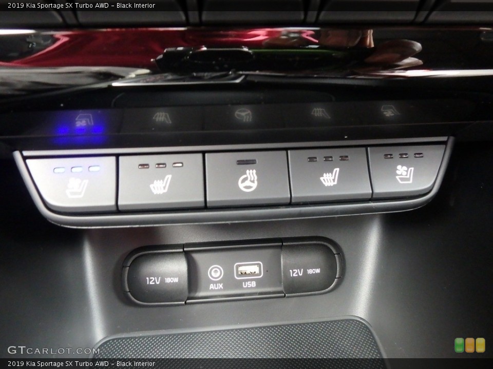 Black Interior Controls for the 2019 Kia Sportage SX Turbo AWD #128511008