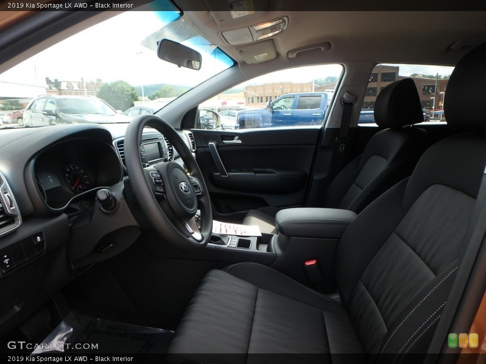 Black Interior Front Seat for the 2019 Kia Sportage LX AWD #128511316