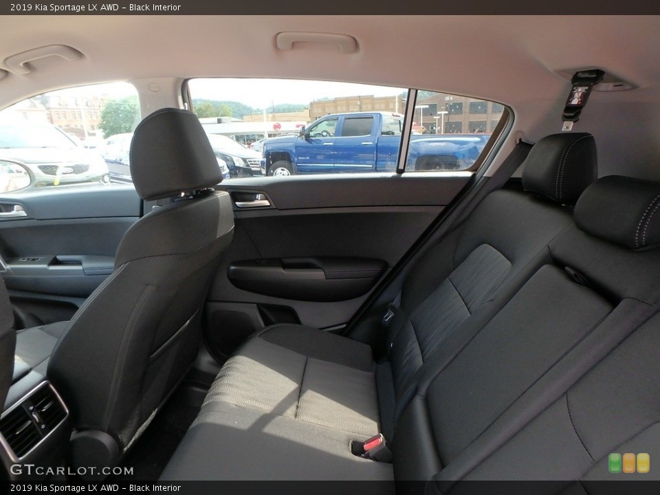 Black Interior Rear Seat for the 2019 Kia Sportage LX AWD #128511341