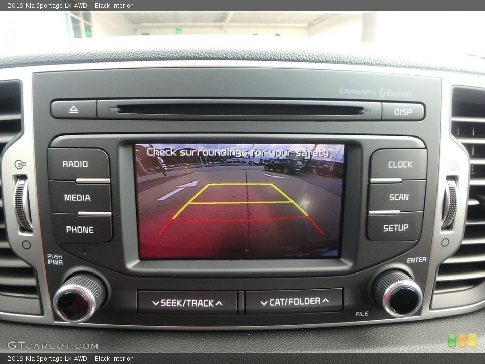 Black Interior Controls for the 2019 Kia Sportage LX AWD #128511554