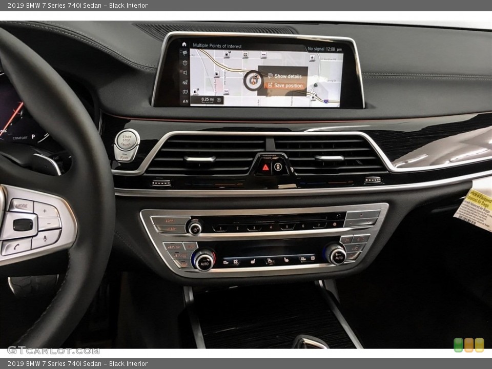 Black Interior Controls for the 2019 BMW 7 Series 740i Sedan #128526134