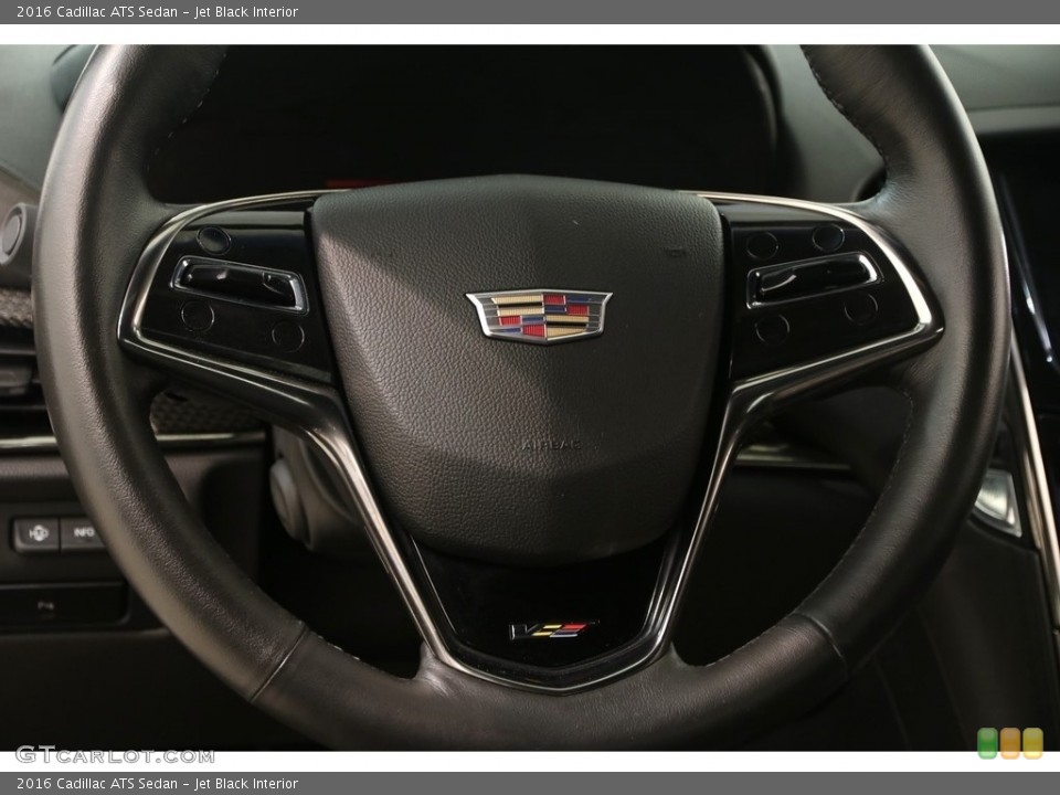 Jet Black Interior Steering Wheel for the 2016 Cadillac ATS Sedan #128529020