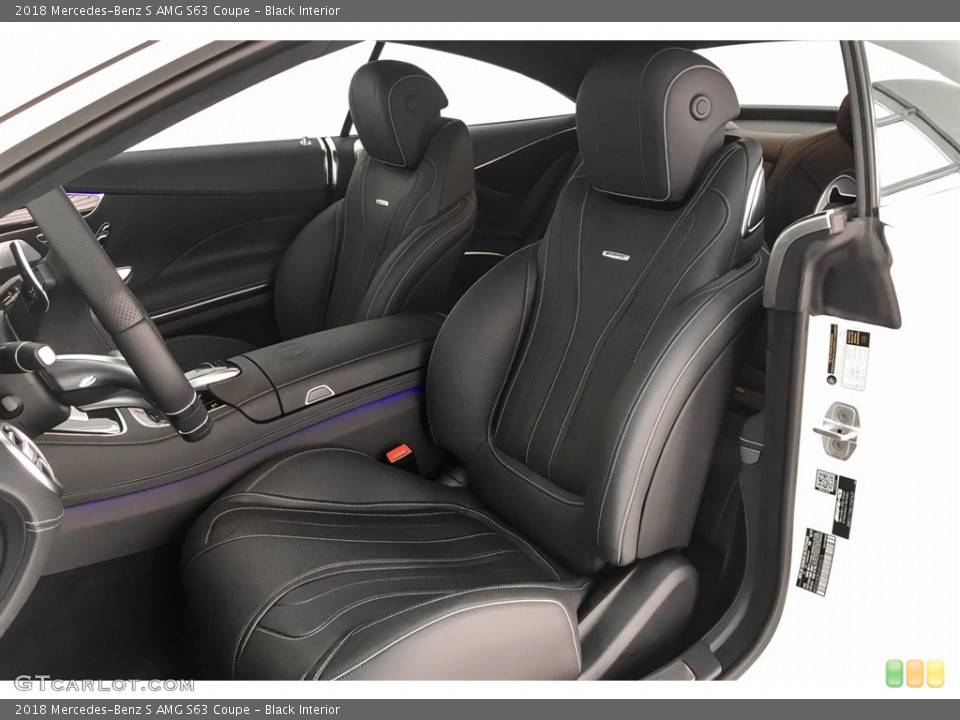 Black Interior Front Seat for the 2018 Mercedes-Benz S AMG S63 Coupe #128531147