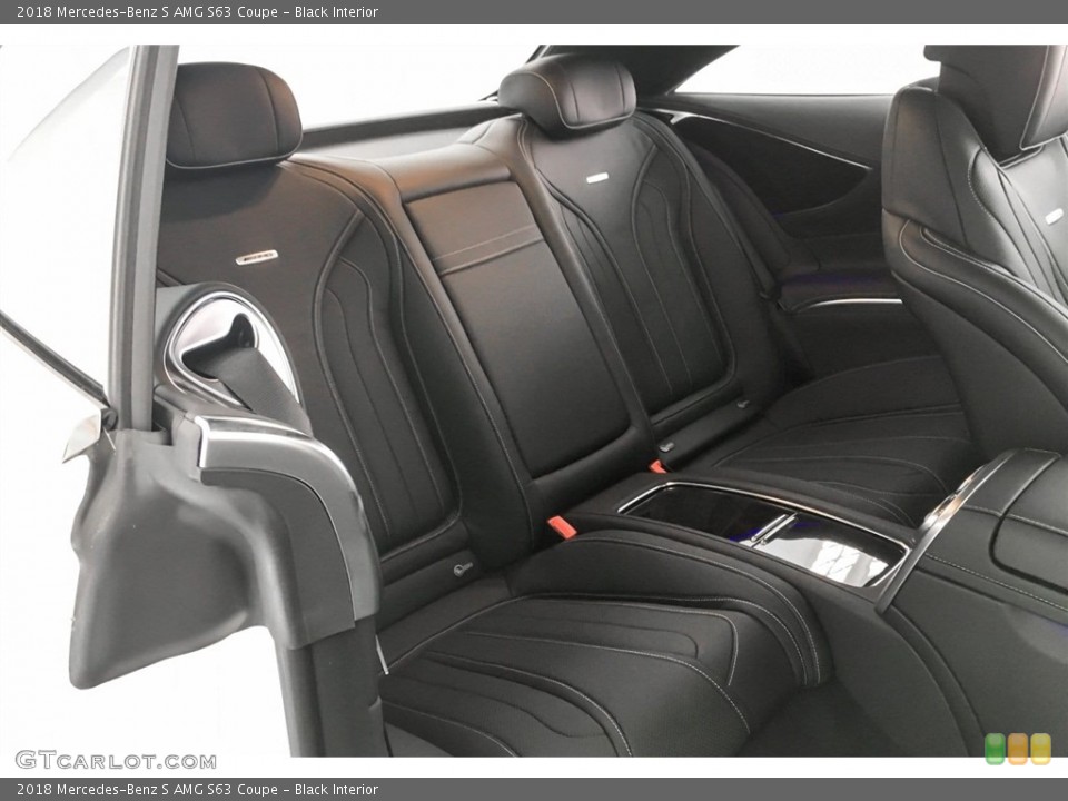 Black Interior Rear Seat for the 2018 Mercedes-Benz S AMG S63 Coupe #128531165