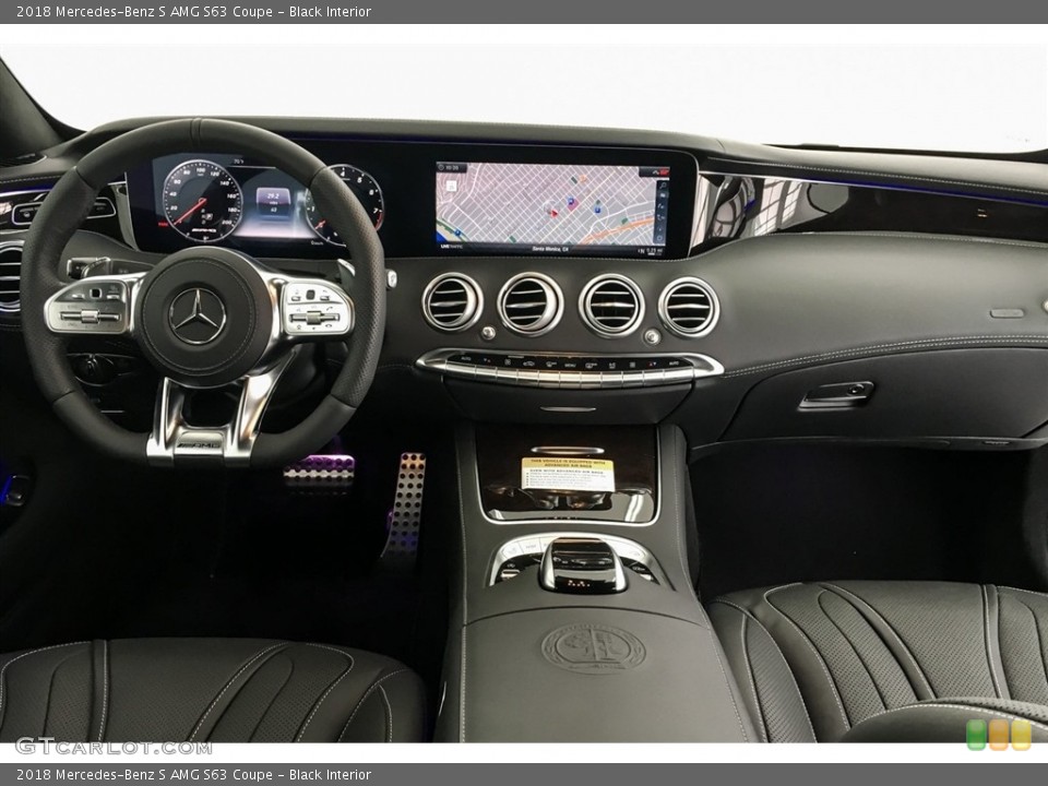 Black Interior Dashboard for the 2018 Mercedes-Benz S AMG S63 Coupe #128531222