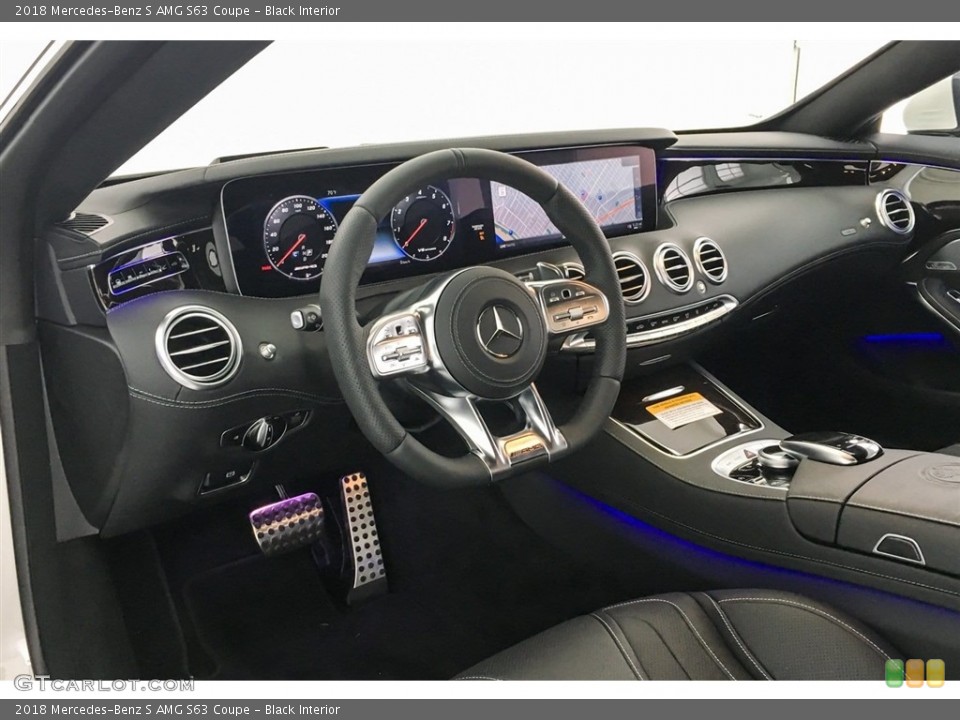 Black Interior Dashboard for the 2018 Mercedes-Benz S AMG S63 Coupe #128531315