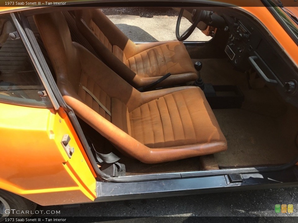 Tan Interior Front Seat for the 1973 Saab Sonett III #128537931