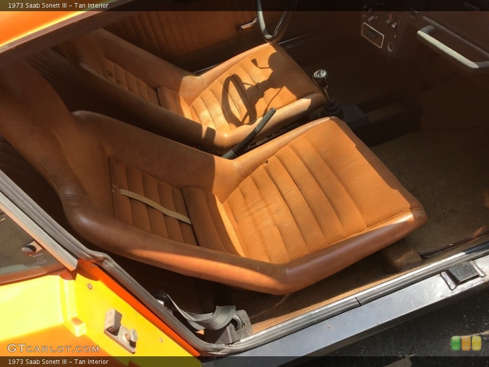 Tan Interior Front Seat for the 1973 Saab Sonett III #128537994