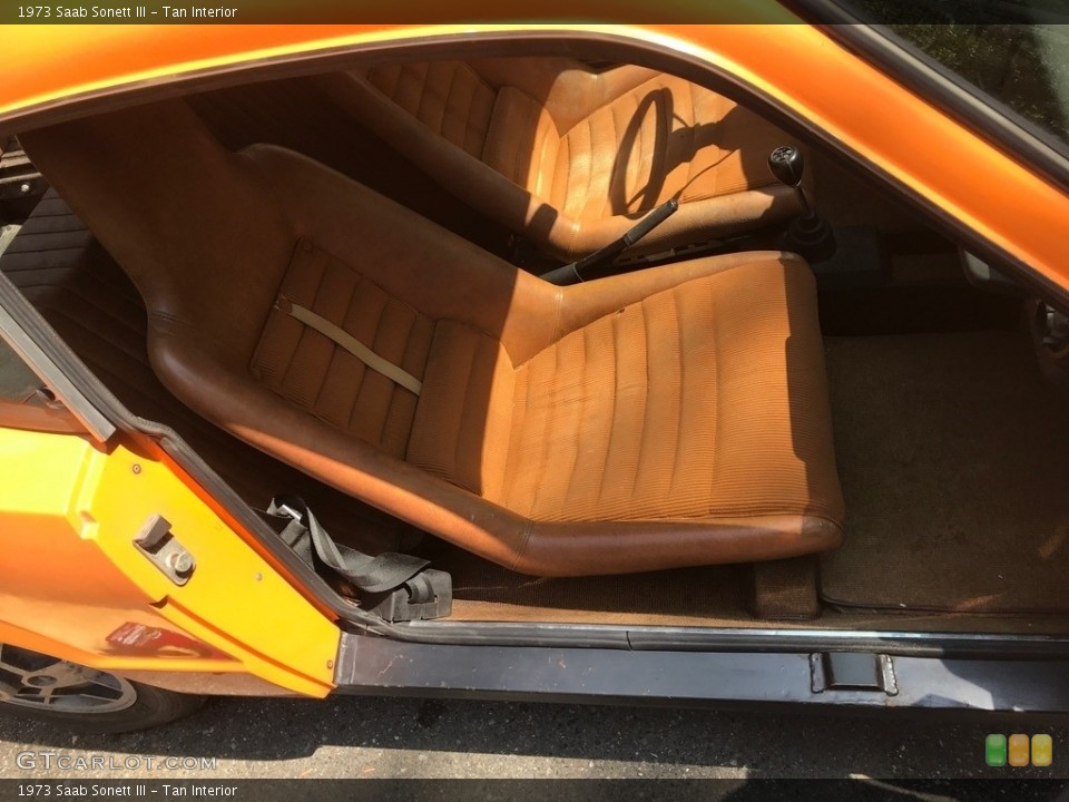 Tan 1973 Saab Sonett Interiors