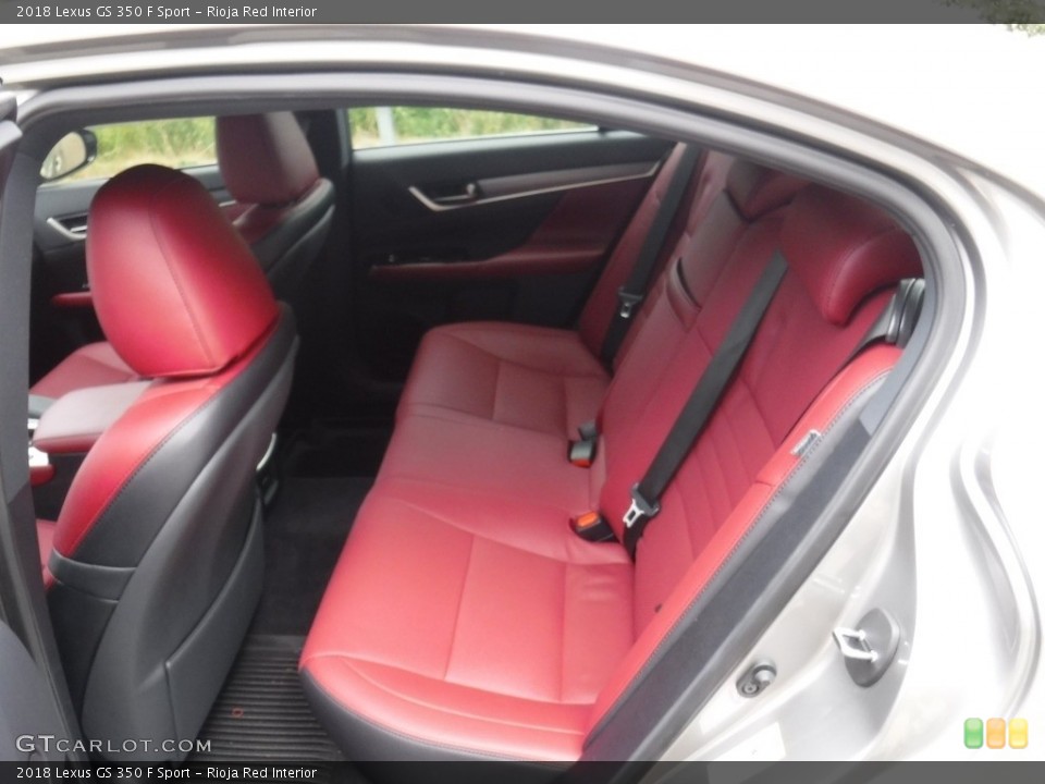 Rioja Red Interior Rear Seat for the 2018 Lexus GS 350 F Sport #128548339